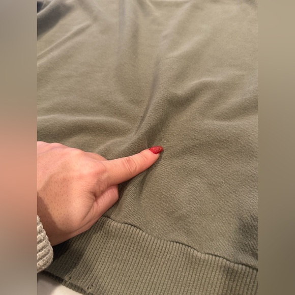 Olive Green Graphic Sweatshirt - Picture 7 of 7